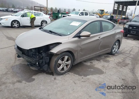 2013 Hyundai Elantra Gls from USA, damaged, VIN 5NPDH4AEXDH419655